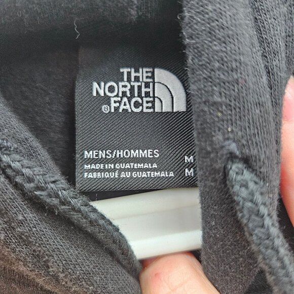 The North Face Black Hooded Sweatshirt Mens M Cotton Blend - Picture 2 of 5